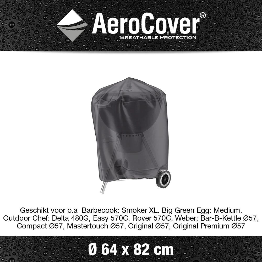AeroCover BBQ Beschermhoes Ø 57 Cm 5 AeroCover BBQ Beschermhoes Ø 57 Cm - Afbeelding 3