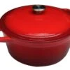 Cast Iron Braadpan ø24cm Rood Gietijzer 4.5Ltr -Bastar Barbecues Winkel braadpan 24cm rood gietijzer 4 5ltr 1600x1200 62a20c2888093 l